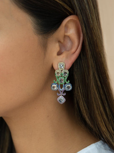 Burmese Sugarloaf Sapphire Earrings