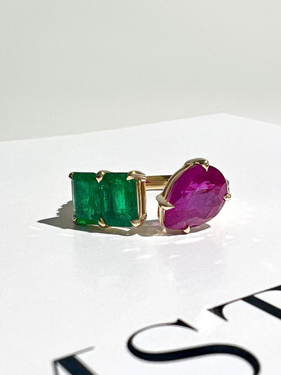 Emerald and Ruby Ring