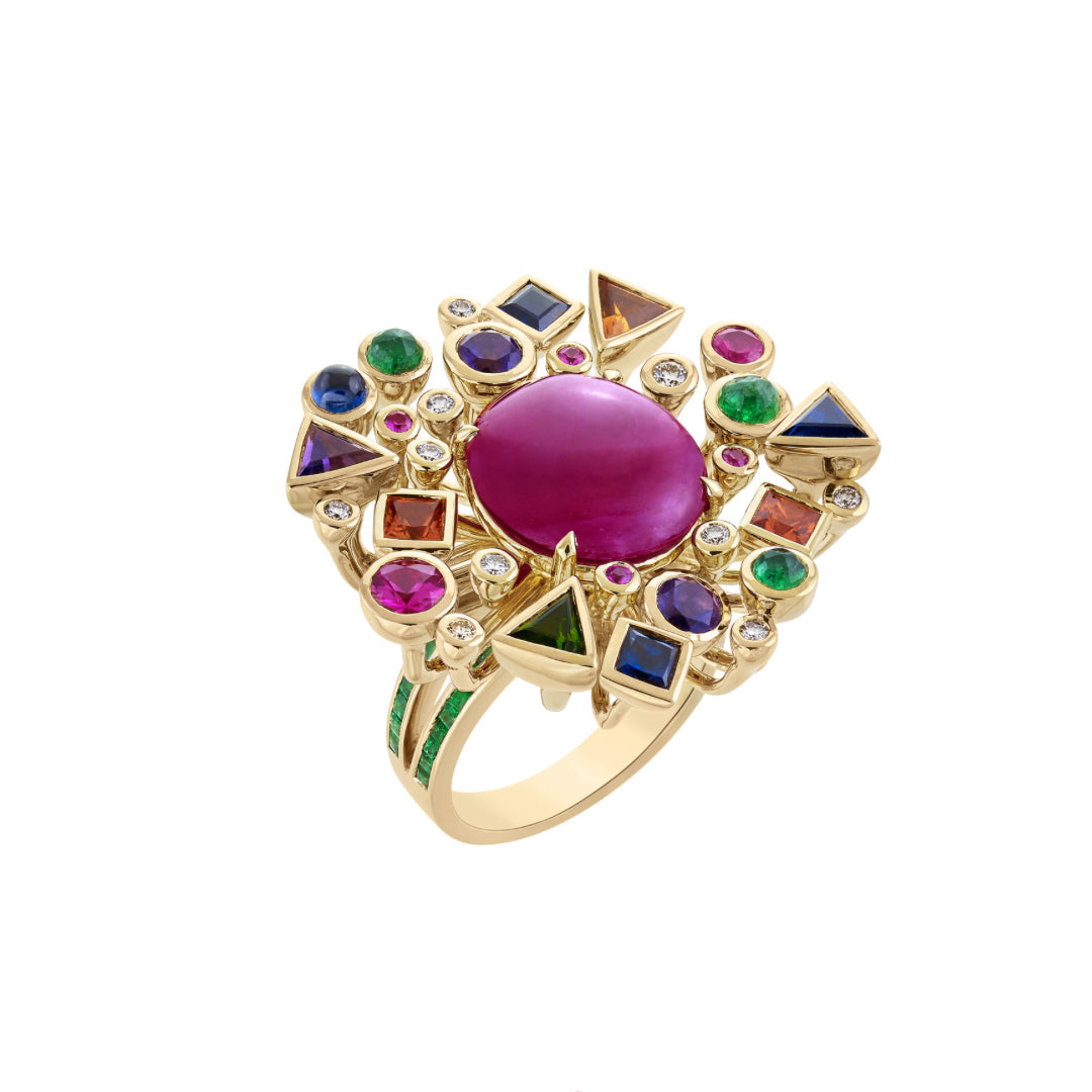 ADA CABOCHON RUBY 使用説明書付き ruby cabochon ring | Maxs Jewelry