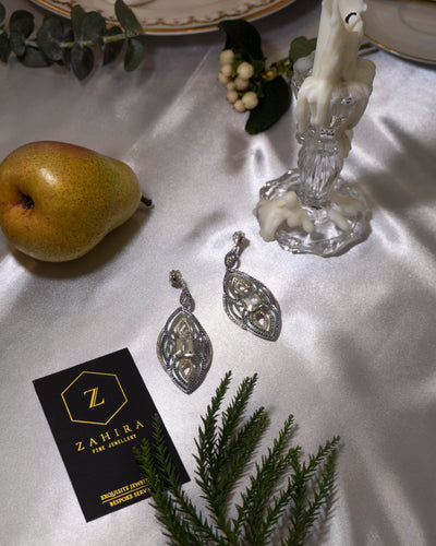 Green Amyethest, Sapphire and Peridot Earrings