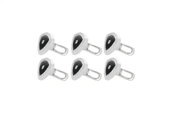 Black Onyx and Diamond Shirt Buttons