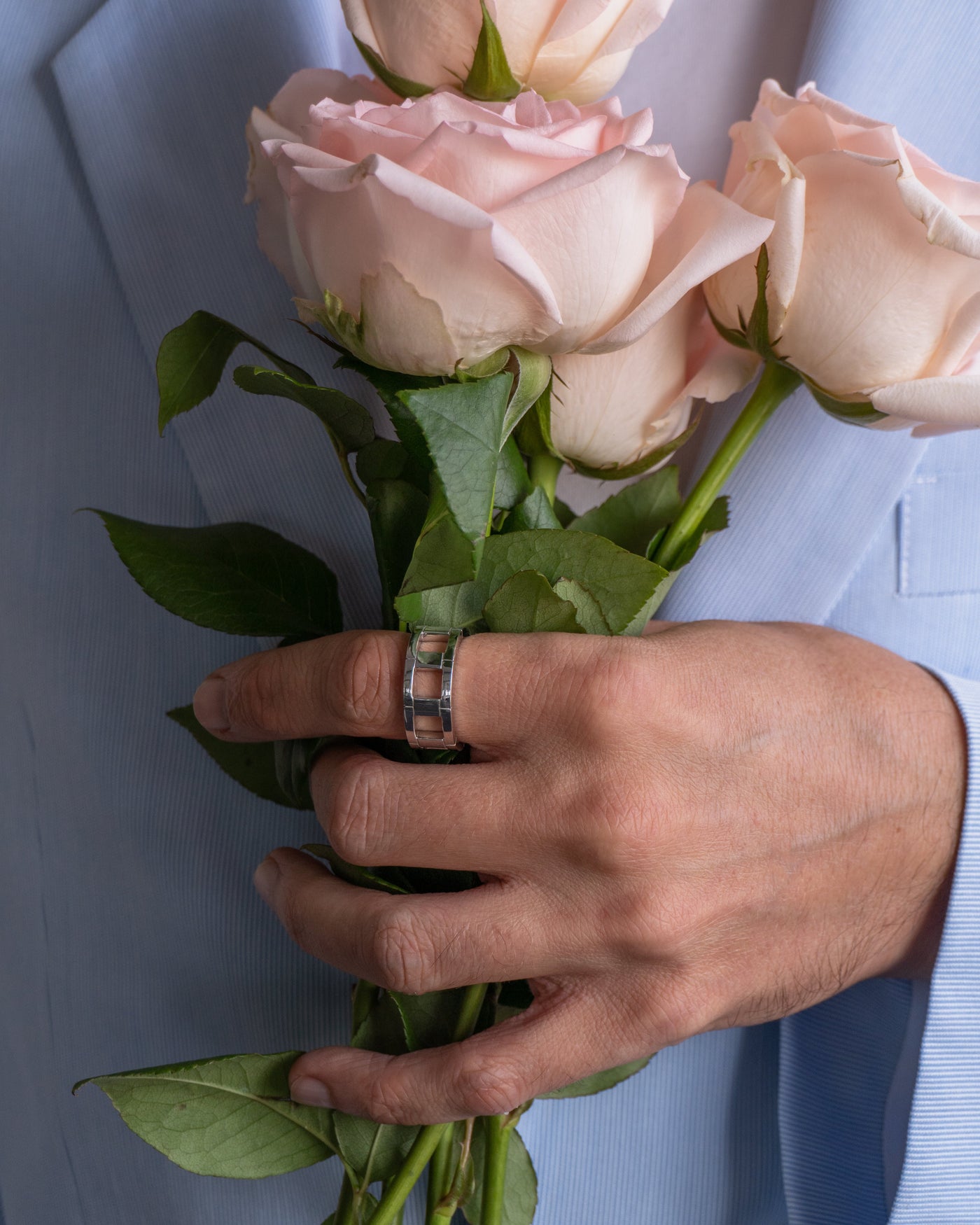 Mens Link Ring