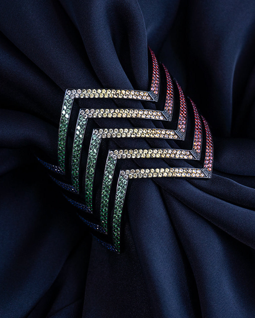 Rainbow Chevron Cuff