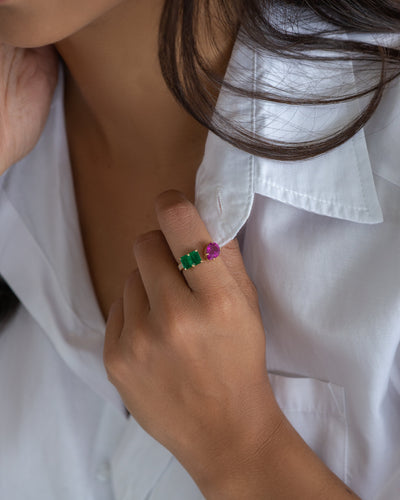 Emerald and Ruby Ring