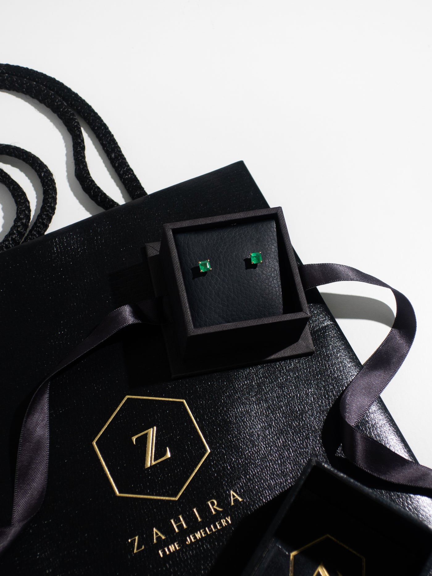 Columbian Emerald Studs
