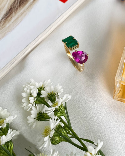 Emerald and Ruby Ring