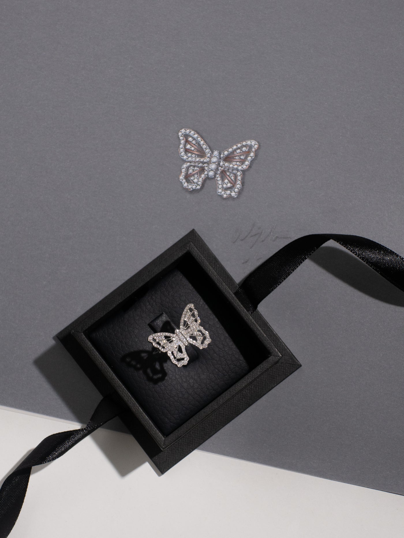 Pave'd Diamond Butterly Ring
