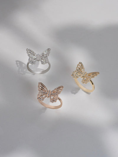 Pave'd Diamond Butterly Ring