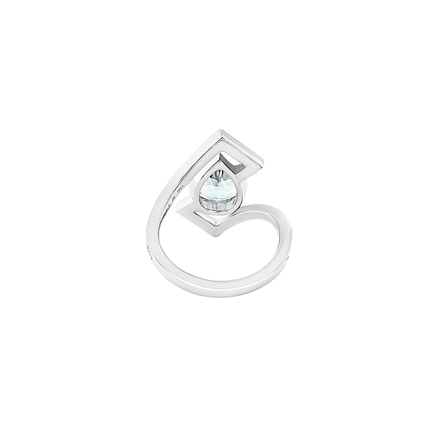 Aquamarine and Diamond Ring
