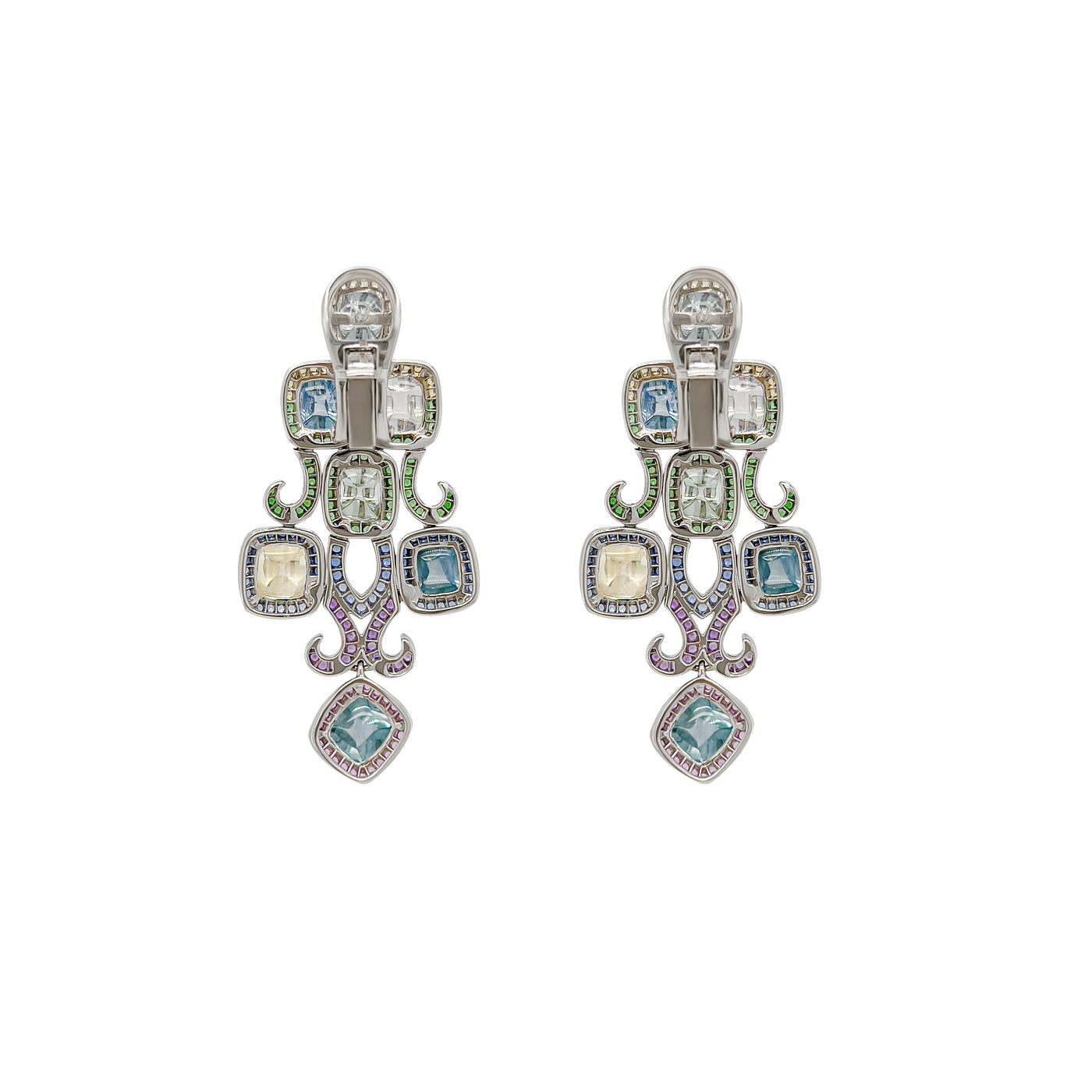 Burmese Sugarloaf Sapphire Earrings