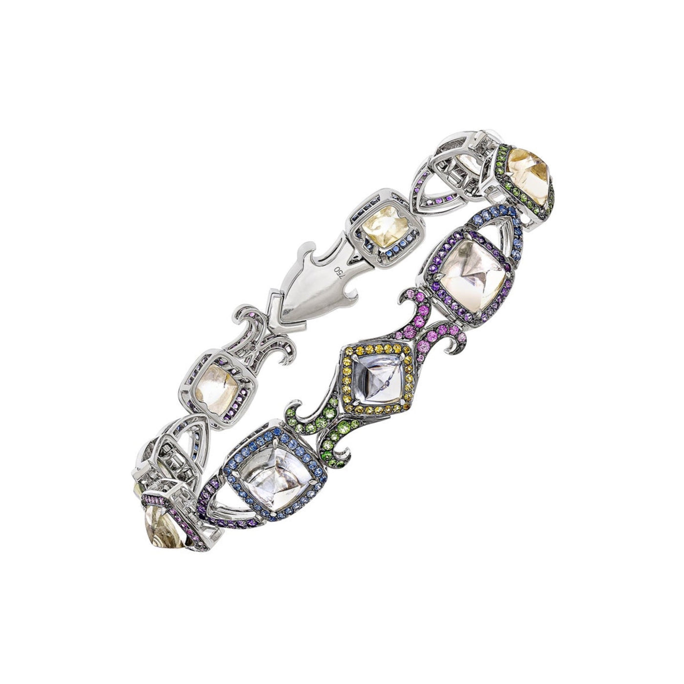 Burmese Sugarloaf Sapphire Bracelet