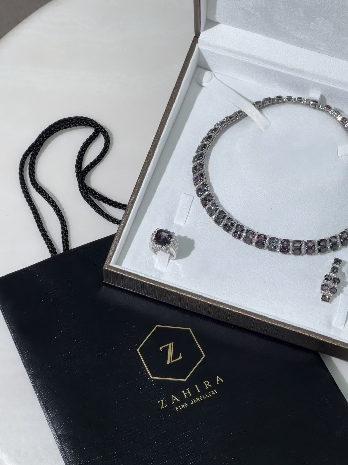 Spinel & Diamond Necklace