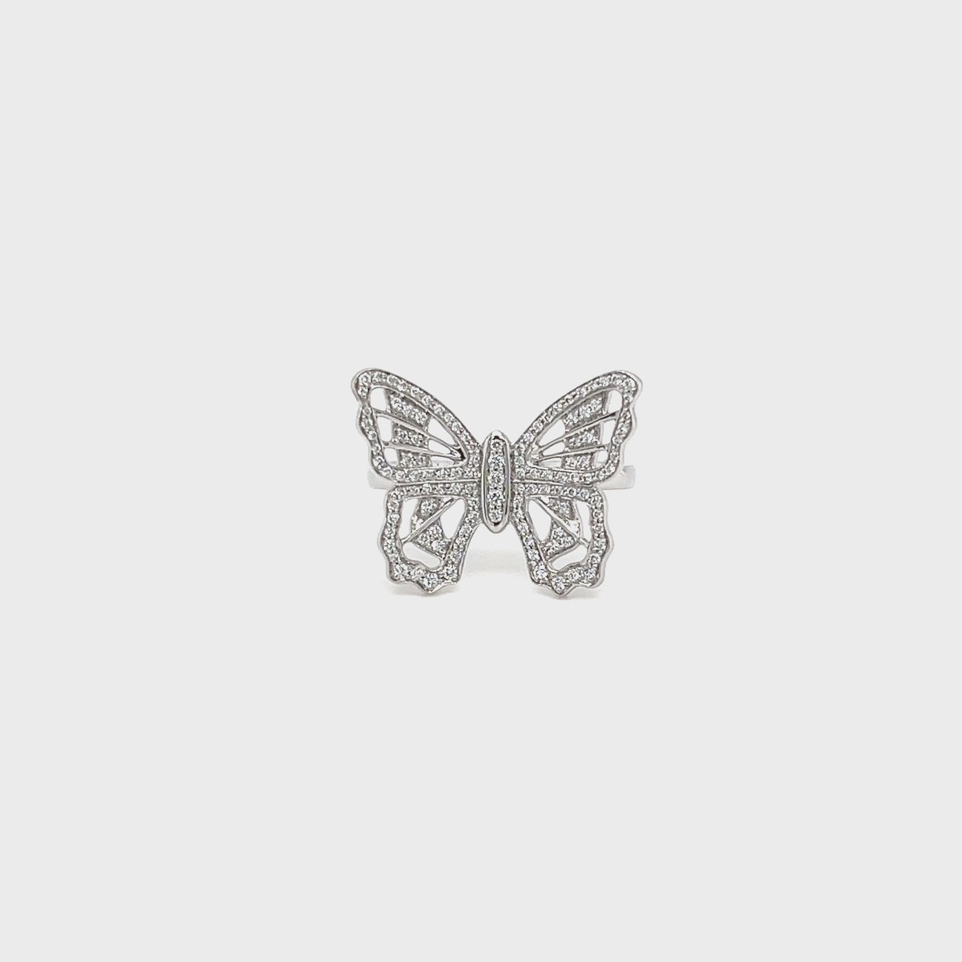 Pave'd Diamond Butterly Ring