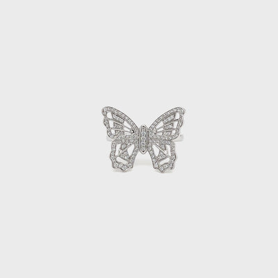 Pave'd Diamond Butterly Ring