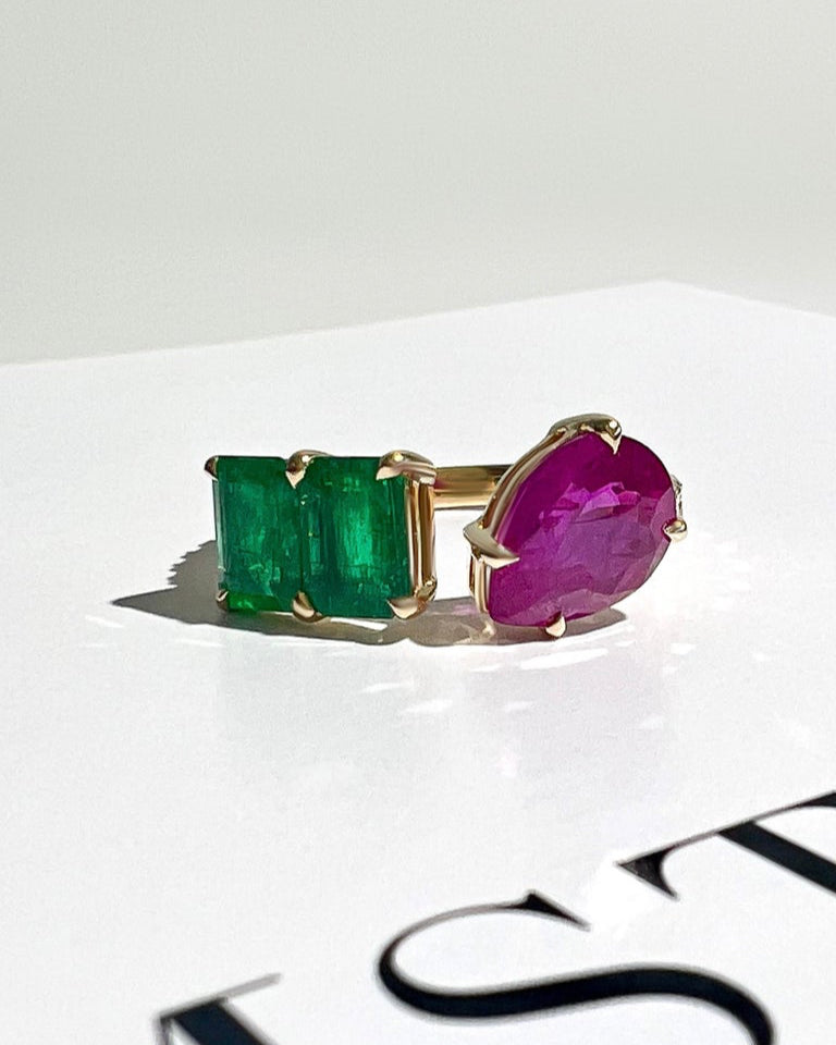 Emerald and Ruby Ring