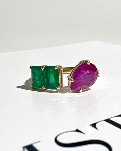 Emerald and Ruby Ring