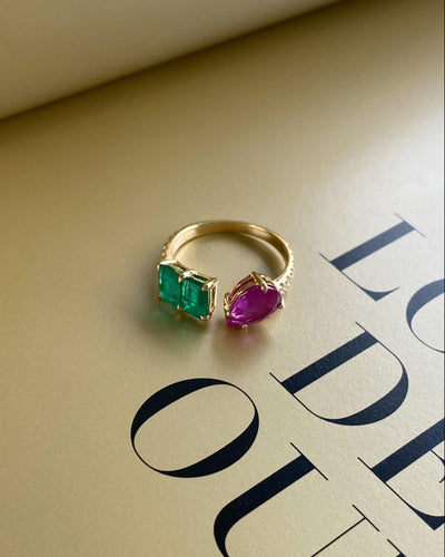 Emerald and Ruby Ring