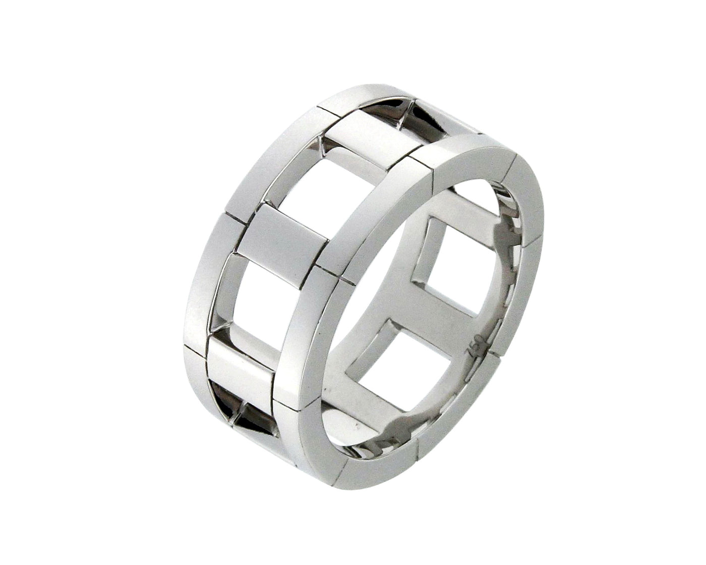 Mens White Gold Ring