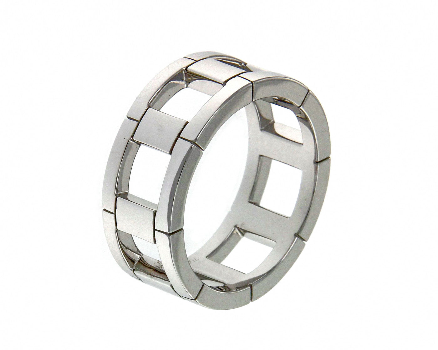 Mens White Gold Ring