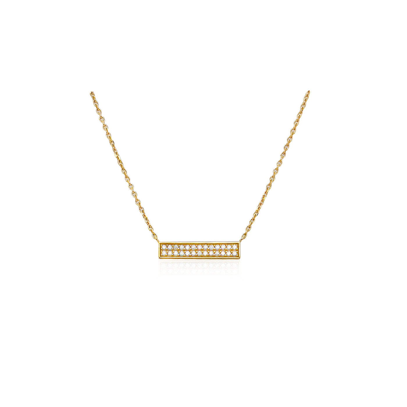 Diamond Bar Necklace