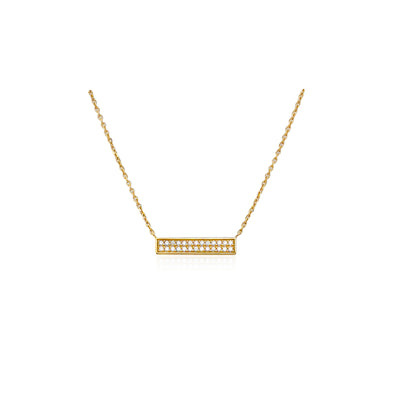 Diamond Bar Necklace