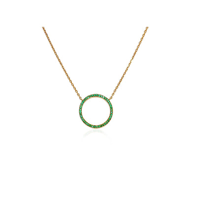 Emerald Circle Necklace