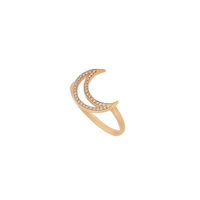 Diamond Moon Ring